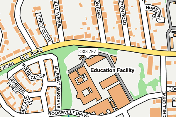 OX3 7FZ map - OS OpenMap – Local (Ordnance Survey)