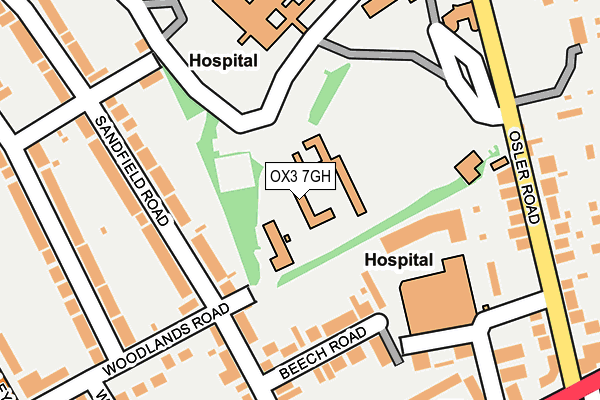 OX3 7GH map - OS OpenMap – Local (Ordnance Survey)