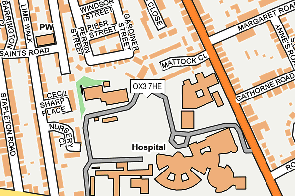 OX3 7HE map - OS OpenMap – Local (Ordnance Survey)
