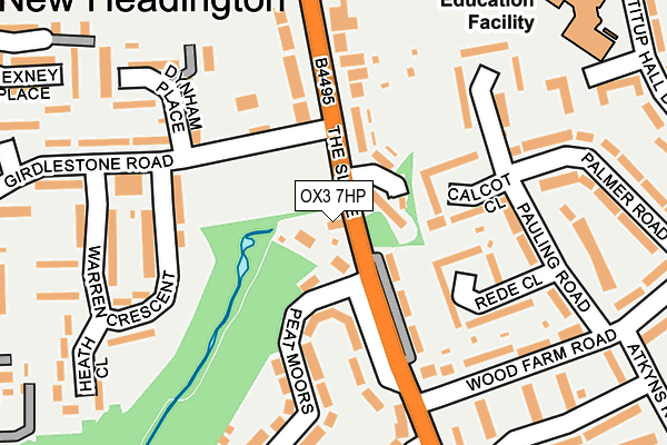 OX3 7HP map - OS OpenMap – Local (Ordnance Survey)