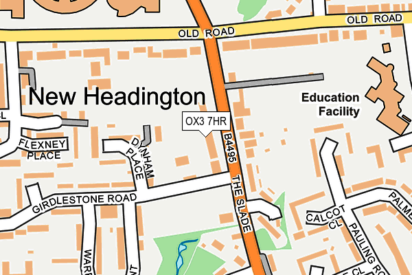 OX3 7HR map - OS OpenMap – Local (Ordnance Survey)