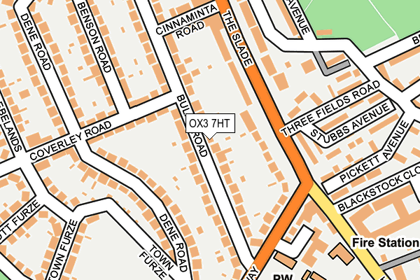 OX3 7HT map - OS OpenMap – Local (Ordnance Survey)
