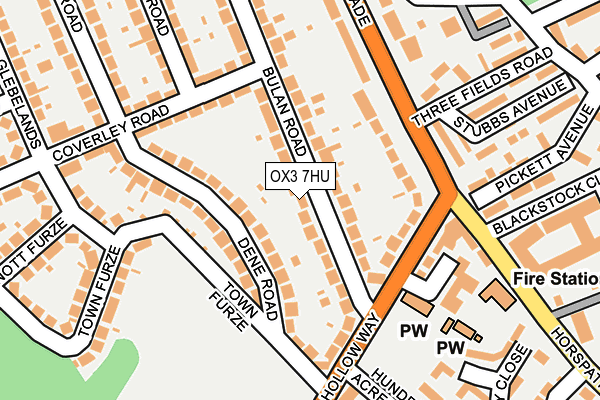 OX3 7HU map - OS OpenMap – Local (Ordnance Survey)