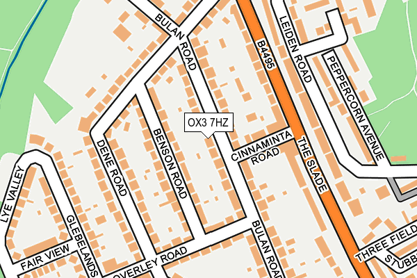 OX3 7HZ map - OS OpenMap – Local (Ordnance Survey)