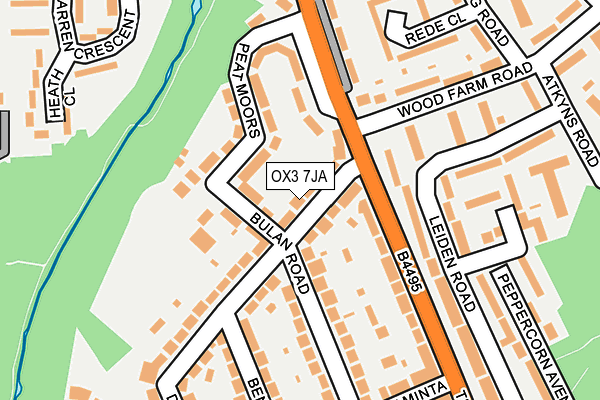 OX3 7JA map - OS OpenMap – Local (Ordnance Survey)