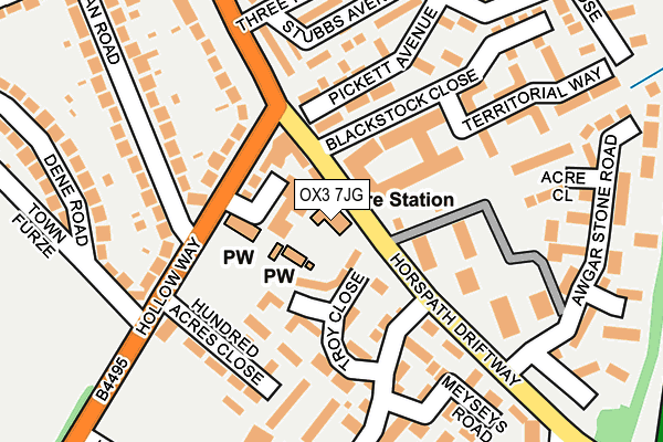 OX3 7JG map - OS OpenMap – Local (Ordnance Survey)