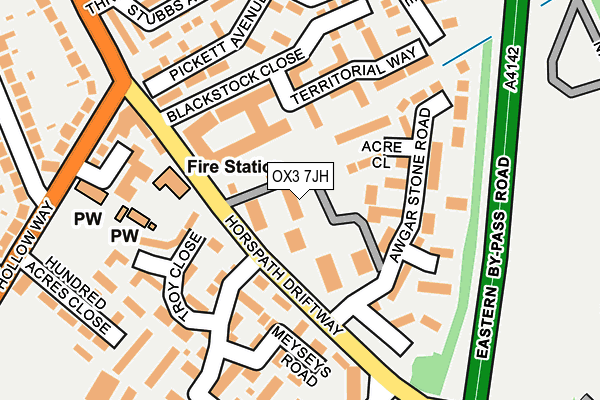 OX3 7JH map - OS OpenMap – Local (Ordnance Survey)