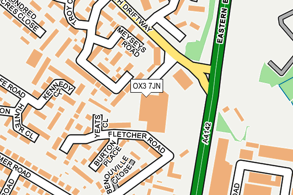 OX3 7JN map - OS OpenMap – Local (Ordnance Survey)
