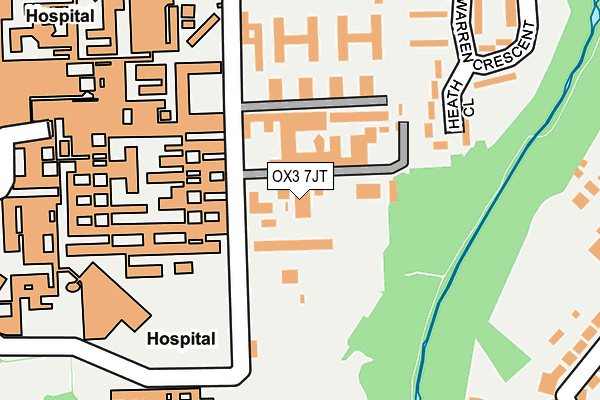 OX3 7JT map - OS OpenMap – Local (Ordnance Survey)