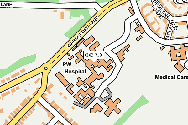OX3 7JX map - OS OpenMap – Local (Ordnance Survey)