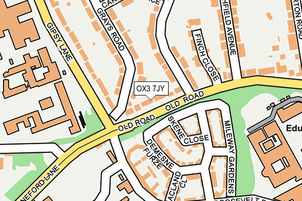 OX3 7JY map - OS OpenMap – Local (Ordnance Survey)