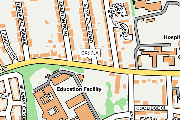 OX3 7LA map - OS OpenMap – Local (Ordnance Survey)