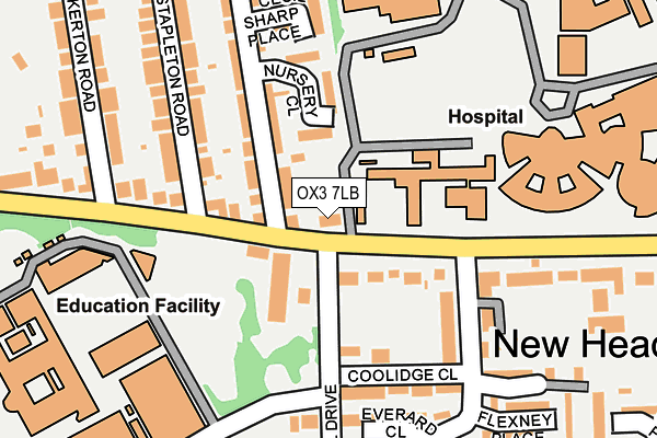 OX3 7LB map - OS OpenMap – Local (Ordnance Survey)