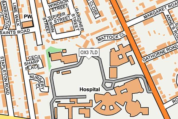 OX3 7LD map - OS OpenMap – Local (Ordnance Survey)