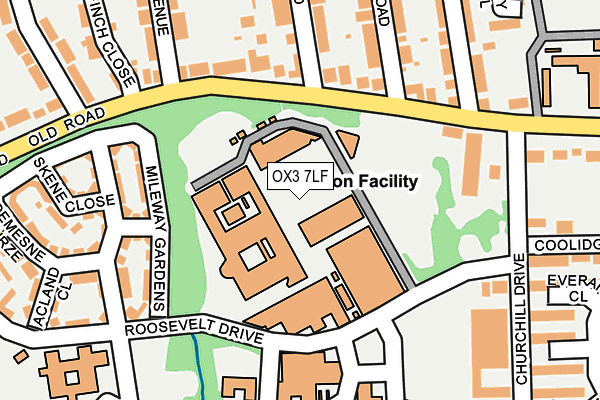 OX3 7LF map - OS OpenMap – Local (Ordnance Survey)