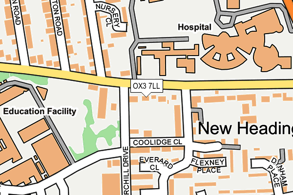 OX3 7LL map - OS OpenMap – Local (Ordnance Survey)