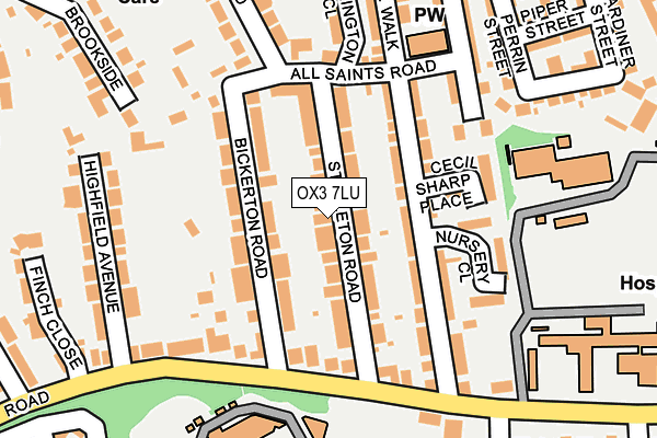 OX3 7LU map - OS OpenMap – Local (Ordnance Survey)