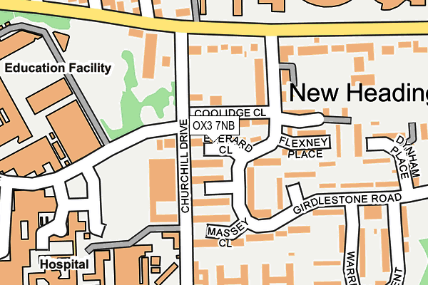 OX3 7NB map - OS OpenMap – Local (Ordnance Survey)