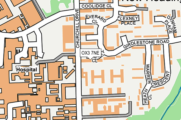 OX3 7NE map - OS OpenMap – Local (Ordnance Survey)