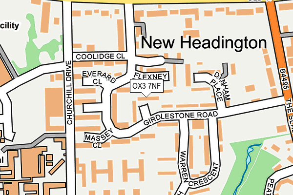 OX3 7NF map - OS OpenMap – Local (Ordnance Survey)