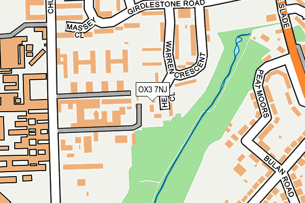 OX3 7NJ map - OS OpenMap – Local (Ordnance Survey)