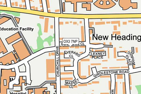 OX3 7NP map - OS OpenMap – Local (Ordnance Survey)