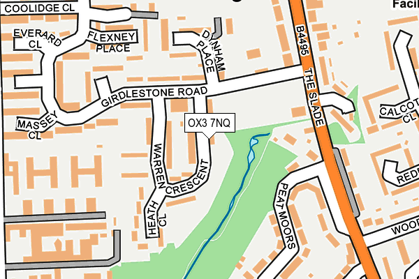 OX3 7NQ map - OS OpenMap – Local (Ordnance Survey)