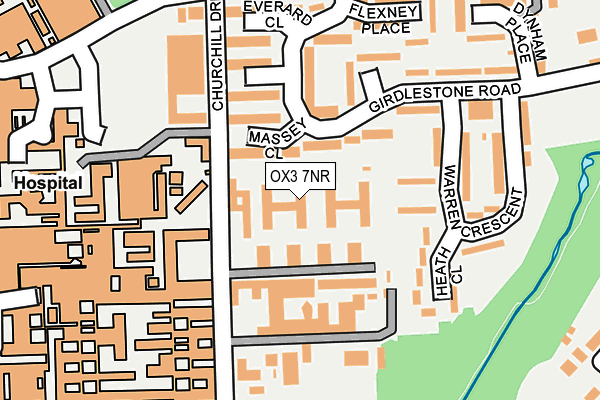 OX3 7NR map - OS OpenMap – Local (Ordnance Survey)