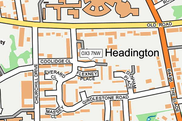 OX3 7NW map - OS OpenMap – Local (Ordnance Survey)