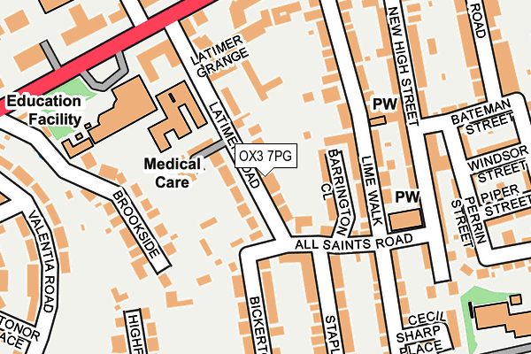 OX3 7PG map - OS OpenMap – Local (Ordnance Survey)