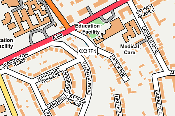 OX3 7PN map - OS OpenMap – Local (Ordnance Survey)