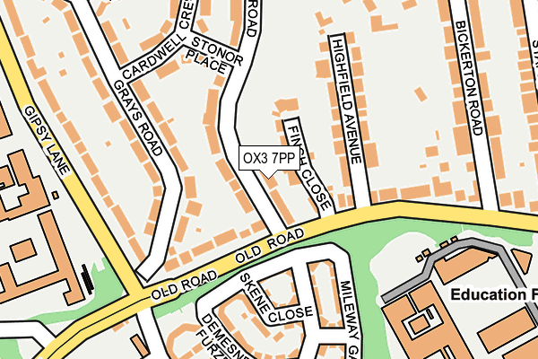 OX3 7PP map - OS OpenMap – Local (Ordnance Survey)