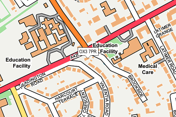 OX3 7PR map - OS OpenMap – Local (Ordnance Survey)