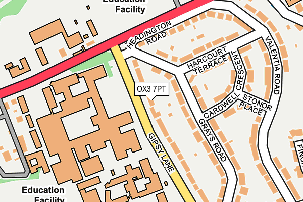 OX3 7PT map - OS OpenMap – Local (Ordnance Survey)