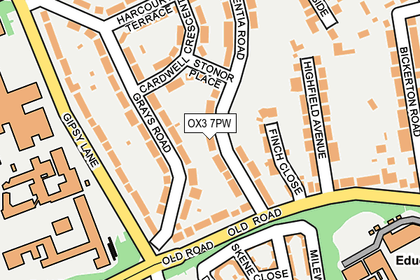 OX3 7PW map - OS OpenMap – Local (Ordnance Survey)