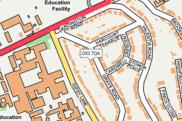 OX3 7QA map - OS OpenMap – Local (Ordnance Survey)