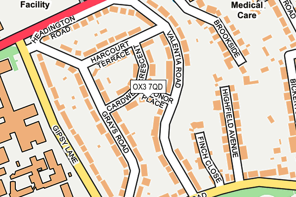 OX3 7QD map - OS OpenMap – Local (Ordnance Survey)