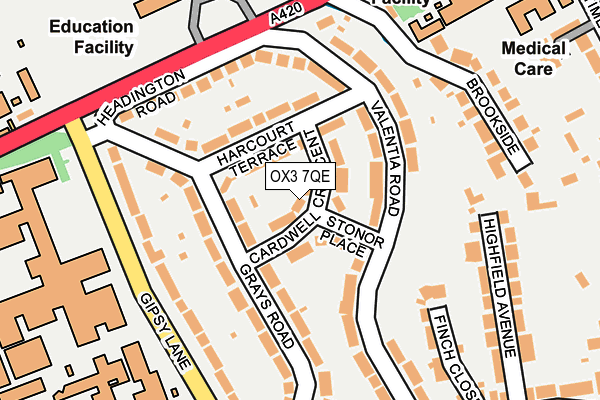 OX3 7QE map - OS OpenMap – Local (Ordnance Survey)