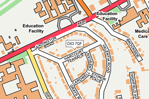 OX3 7QF map - OS OpenMap – Local (Ordnance Survey)