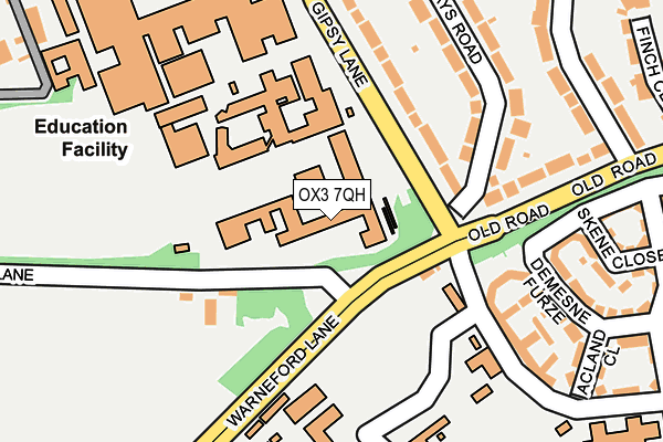 OX3 7QH map - OS OpenMap – Local (Ordnance Survey)