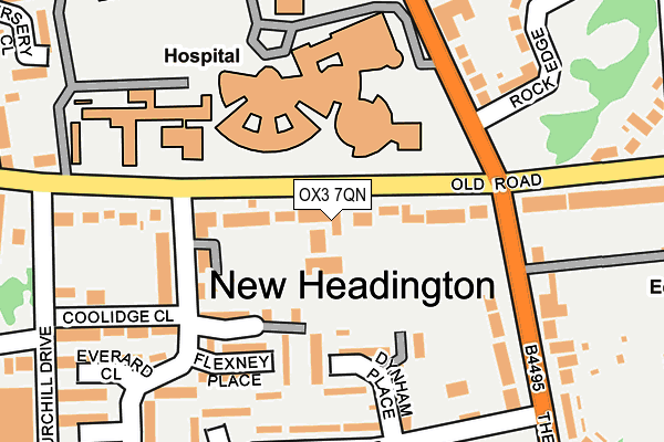 OX3 7QN map - OS OpenMap – Local (Ordnance Survey)