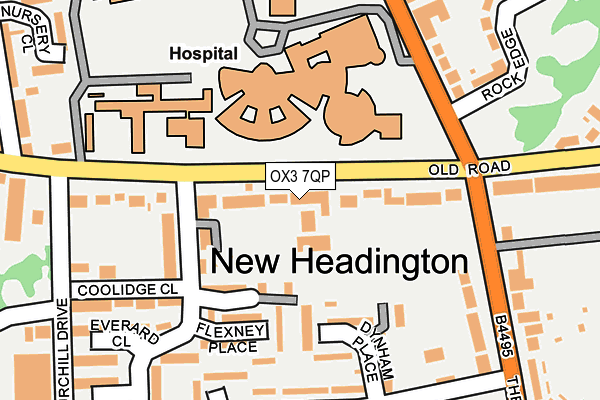 OX3 7QP map - OS OpenMap – Local (Ordnance Survey)