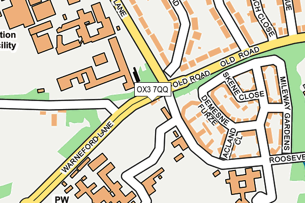 OX3 7QQ map - OS OpenMap – Local (Ordnance Survey)