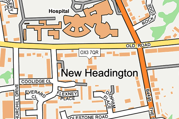 OX3 7QR map - OS OpenMap – Local (Ordnance Survey)