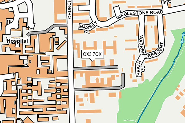 OX3 7QX map - OS OpenMap – Local (Ordnance Survey)