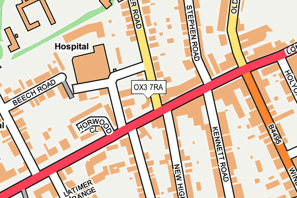 OX3 7RA map - OS OpenMap – Local (Ordnance Survey)