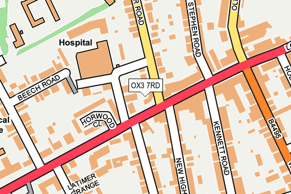 OX3 7RD map - OS OpenMap – Local (Ordnance Survey)