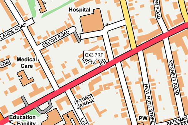 OX3 7RF map - OS OpenMap – Local (Ordnance Survey)