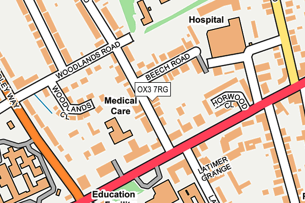 OX3 7RG map - OS OpenMap – Local (Ordnance Survey)