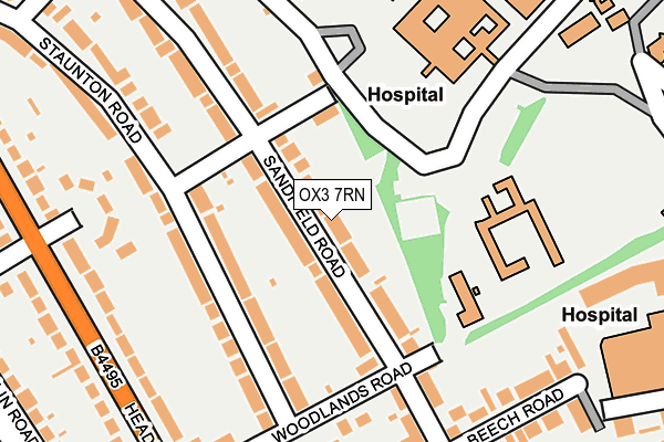 OX3 7RN map - OS OpenMap – Local (Ordnance Survey)